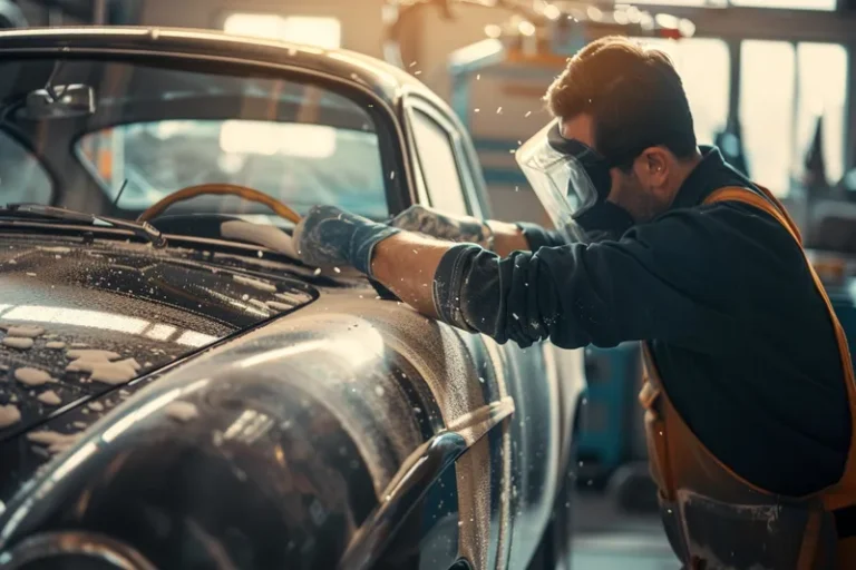 como lijar la masilla plastica en un auto