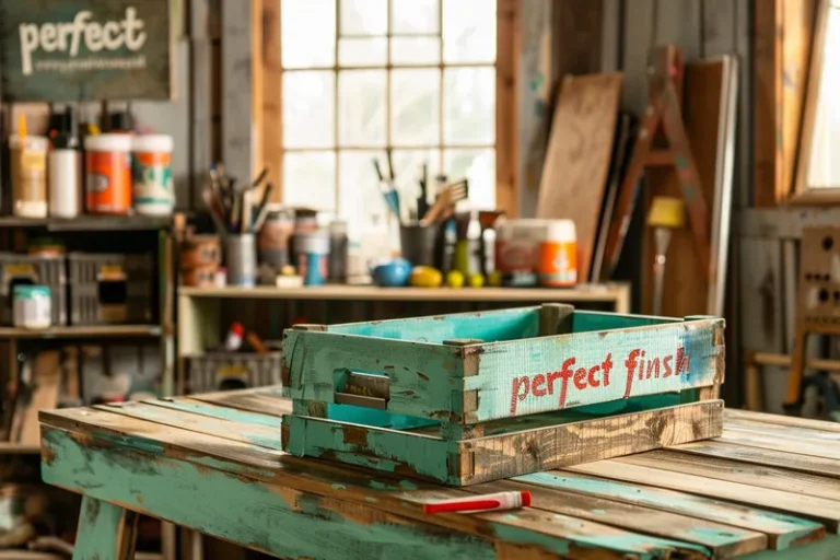 como pintar cajas de madera de fruta