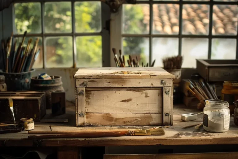 como pintar cajas de madera estilo rustico