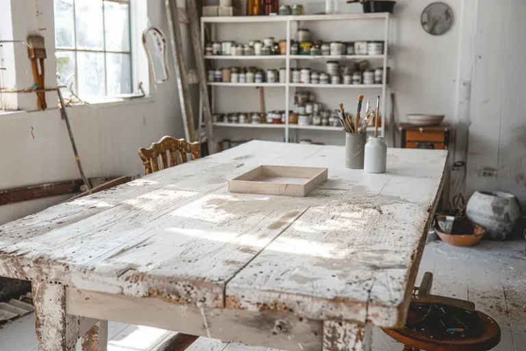 como pintar muebles de madera en blanco decapado