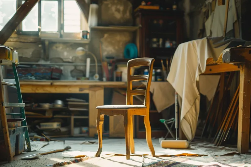 como pintar sillas de madera