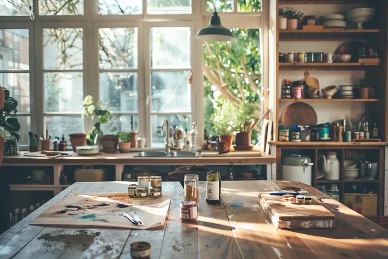 como pintar tablas de madera para cocina