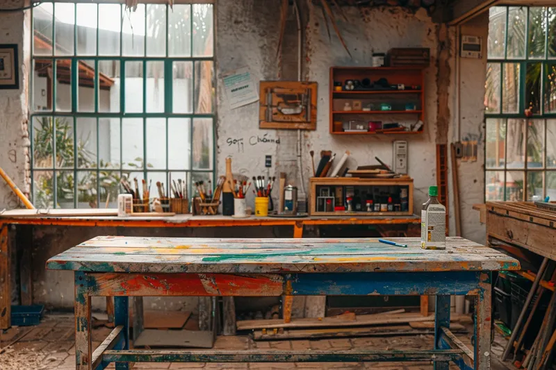 como pintar un escritorio de madera viejo