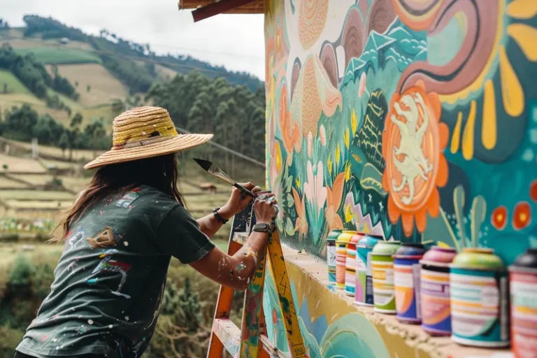 como pintar un mural en pared exterior