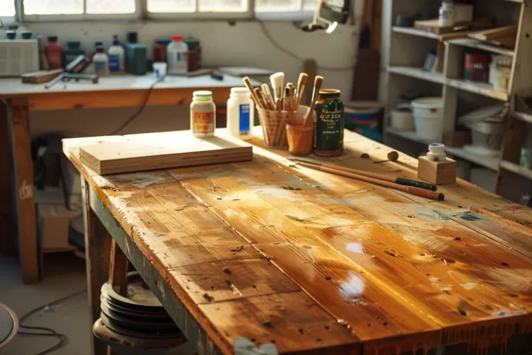 como pintar una mesa de madera de pino