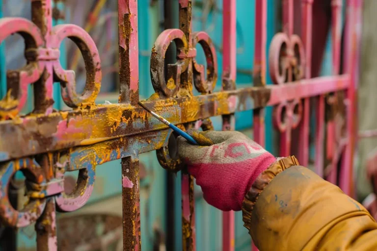 como pintar una reja metalica oxidada