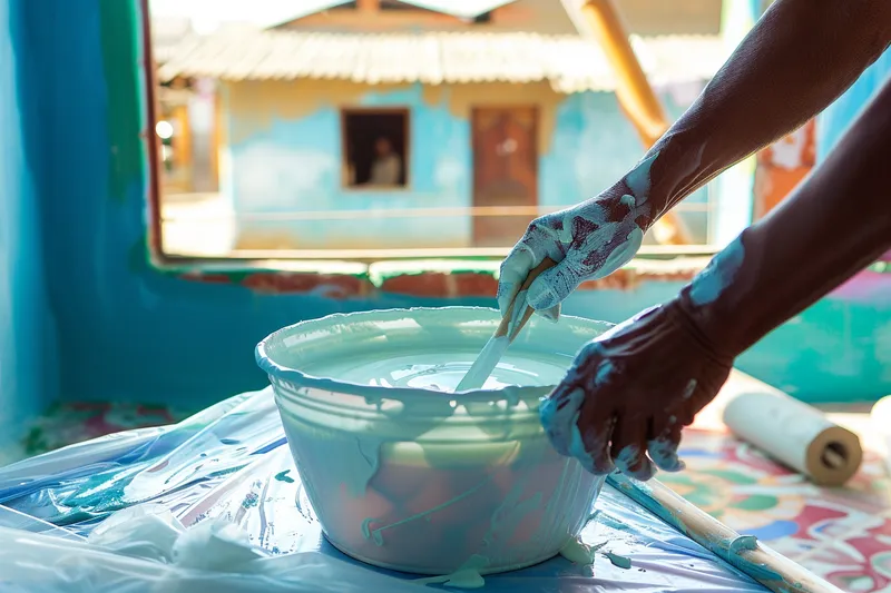 como preparar la pintura para pintar una pared