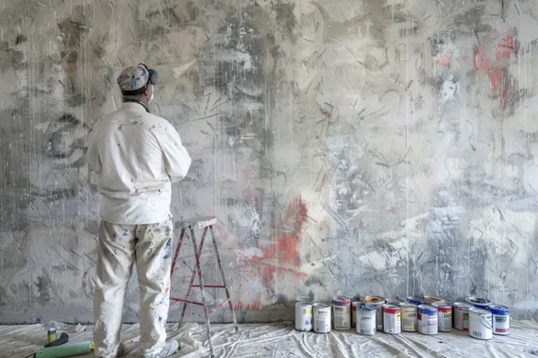 como preparar una pared de cemento para pintar